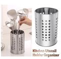 Stainless Steel Kitchen Spoon Rest – Heat-Resistant Utensil Holder for Countertop. 