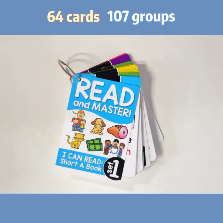 Phonics Flash Cards for Kids (67 Cards) – Read & Master English Letter Sounds – Teacher Approved Learning Kit for Ages 3-7 – with Metal Ring