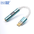 NICEHCK NK1 MAX Adapter Cable CX31993 Decoding Chip MAX97220 OP-AMP HiFi Portable Type-C 3.5mm DAC Amplifier Silver-Plated Wire. 