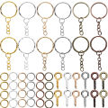 110Pcs Keychain Open Jump Rings Eye Pins Jewelry Making Accessories Kits for DIY Epoxy Resin Key Chain Key Ring Pendants. 