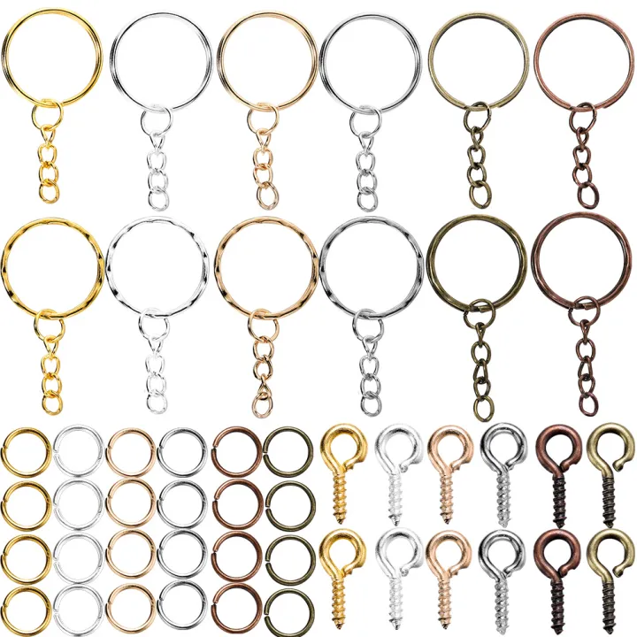 110Pcs%20Keychain%20Open%20Jump%20Rings%20Eye%20Pins%20Jewelry%20Making%20Accessories%20Kits%20for%20DIY%20Epoxy%20Resin%20Key%20Chain%20Key%20Ring%20Pendants%20-%20Image%203