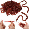 10Pcs Simulated Insects Earthworms Soft  Toy Floor Dragons Props Halloween Party Props Maggots Prank Toys Children's . 