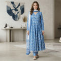 Exclusive Designed Gown Kurti for Women and Girls Stylish Casual Wear Elegant Comfortable Fashion Outfit.