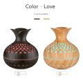 Wood Grain Mini Vase Air Humidifier USB Electric Ultrasonic Water Aroma Essential Oil Diffuser Home Room Fragrance Air Purifier. 