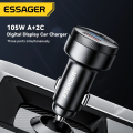 Essager 105W USB Car Charger Quick Charge 4.0 QC4.0 QC3.0 QC SCP PPS PD USB Type C Fast Charging For iPhone 14 15 Phone.