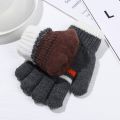 Kids Gloves Winter Full Finger Gloves Knitted Soft Children Mittens 6-12Y Boys Girls Gloves Thick Keep Warm Autumn Glove. 