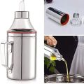 Stainless Steel Oil Dispenser, Oil Pourer and Oil Bottle Can with Handle 1000ml. 
