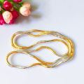 5mm 90cm Iron Flexible Twisted Jewelry Bendable Snake Necklace 12 Colors Available. 