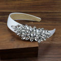 Shiny Silver Color Crystal Hairband Simple Rhinestone Headband For Women Girls Birthday Hair Jewelry.