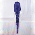 Game Impact Raiden Shogun Cosplay Wig Beelzebul Purple Long Heat Resistant Synthetic Hair Braided Baal Wigs.