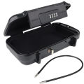Portable Safe Box Travel Safe Box Large Capacity Security Lockbox Code Waterproof Key Lock Box with Removable Cable Handle. 