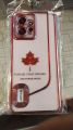 Xiaomi Redmi Note 12 4G Fashion Plating Soft Case Maple Leaf Pattern Square Frame Shockproof Phone Back Cover. 