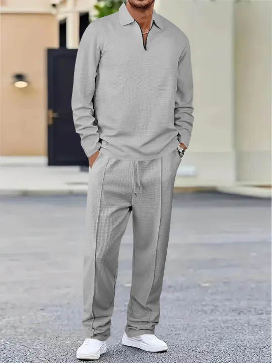 New%20Spring%20And%20Autumn%20Fashion%20Men's%20Solid%20Color%20Waffle%20Leisure%20Suit,%20Lapel%20Multi-Functional%20Loose%20Sportswear%20Men's%20Leisure%20Suit%20-%20Image%205