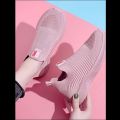 Nekisoo Waterproof Black Slippers for Women - Outdoor Use. 