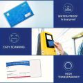 10pcs Transparent Protective Sleeve Card & Credit Card Size, Business Card, Soft Waterproof PVC Plastic. 