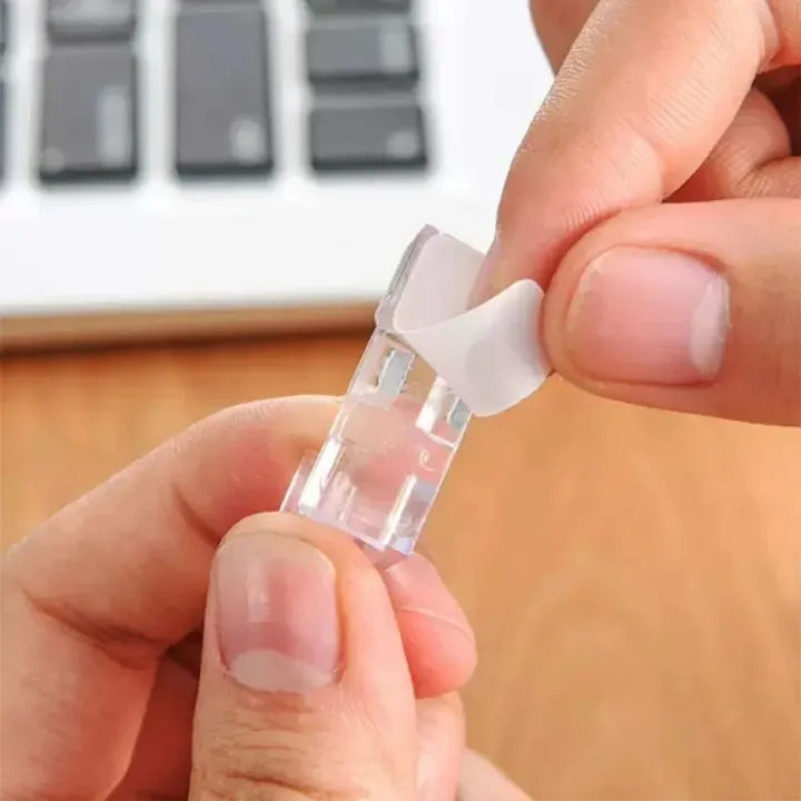 20pc%20Self%20Stick%20Cable%20Clips%20Organizer%20Self-Adhesive%20Drop%20Wire%20Holder%20Cord%20Management%20Line%20Buckle%20Clamp%20Table%20Wall%20Fixer%20Fastener%20-%20Image%206