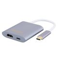 CableCreation USB 3.1 Type-C to USB3.0 + HDMI (1080P@69HZ) + Type-C PD Charging Adapter 5Gbps Reversible plug CD0133. 