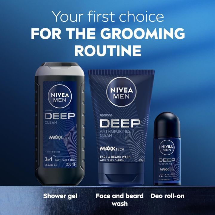 NIVEA%20MEN%20Deep%20Anti-Impurities%20Clean%20Face%20&%20Beard%20Wash%20100ml%20-%20Image%207