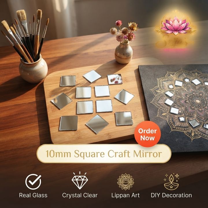 10mm%20Square%20Shape%20Glass%20Mirror%20Pieces%20%7C%20Small%20Craft%20Mosaic%20Tiles%20for%20Lippan%20Art,%20Embroidery,%20Jewellery%20Making%20&%20DIY%20Crafts%20-%20Image%203