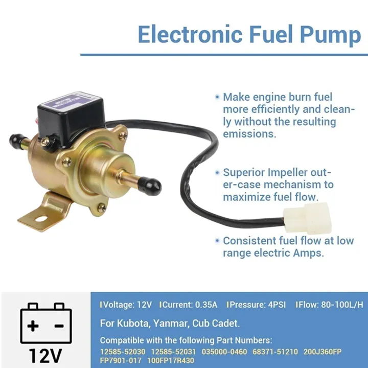 Universal%20Electric%20Car%20Fuel%20Pump%20Diesel%20Petrol%2012V%20EP500-0%20035000-0460%2012585-52030%201258552031%20EP500%20FP-1010-G%20-%20Image%204