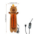 Electric Heating Pad for Period Cramps Menstruation Heatable Stuffed Animals Capybara Plush with a Hot Soft Belly for Wife Women.