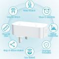 WiFi Tuya Smart Socket British Standard Smart Home Dual Plug Power Strip 13A Compatible Alexa  Home Remote Control. 