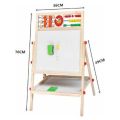 Double Sided Drawing Board – Multifunctional 6 in 1 educational board kid learning board. 