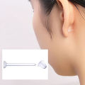 2pcs Clear Surgery Bioflex Nose Rings Belly Rings Septum Eyebrow Lip Cartilage Earring Industrial Plastic Piercing Jewelry.