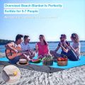 Beach Blanket Sandproof 200 X 210cm Waterproof Beach Mat Lightweight Picnic Blanket for Travel Hiking Sports. 
