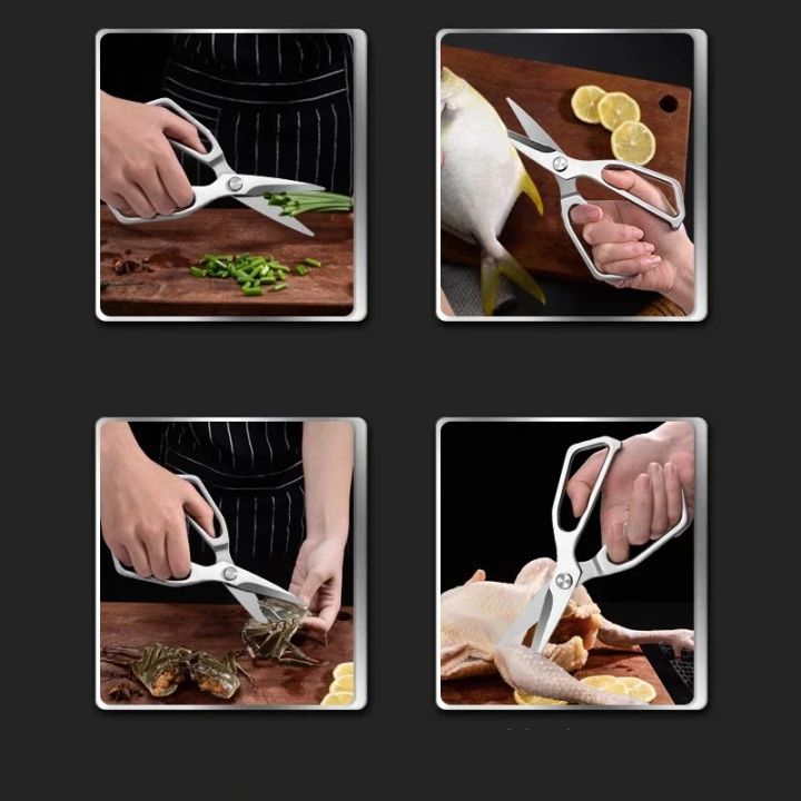PLYS%20Stainless%20Steel%20Kitchen%20Scissors%20Professional%20Chicken%20Bone%20Meat%20Scissors%20Vegetable%20Scissors%20Multifunctional%20Food%20Scissors%20-%20Image%205