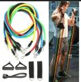 11 PCS Power Resistance Bands Set for Home Gym Workout | Latex Elastic Tubes with Door Anchor, Handles & 11 PCS Power Resistance Bands Set for Home Gym Workout | Latex Elastic Tubes with Door Anchor, Handles & Ankle StrapAnkle Straps for Full Body Fitness. 