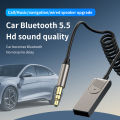 New Upgrad Bluetooth Car AUX Adapter USB To 3.5mm Stereo Hifi Music Wireless Audio Receiver Dongle Handsfree For Car BT Transmit. 