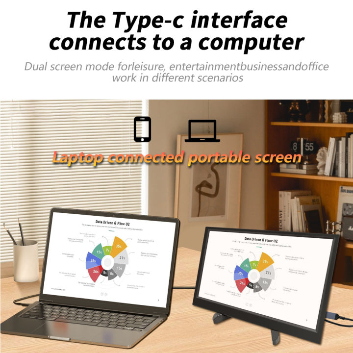 MUCAI%2011.6%20inch%20Portable%20Monitor%2016:9%2060Hz%20game%20screen%2045%25%20NTSC%20250Cd/m%C2%B2%20Laptop%20Mac%20Xbox%20PS4/5%20Switch%20Display%20Type-c%20interface%20-%20Image%206