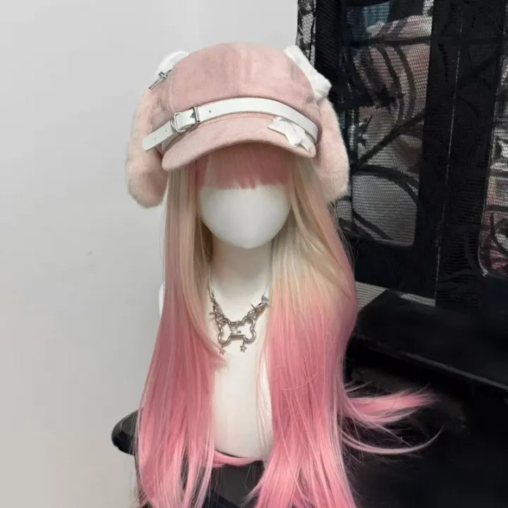 Women's%20Kawaii%20Hat%20Sweet%20Style%20New%20Fashion%20Cap%20Grey%20Dog%20Eared%20Cap%20Subculture%20Beret%20Cute%20Individualistic%20Embodying%20Otaku%20Culture%20-%20Image%204