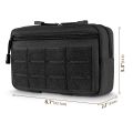 Tactical Molle Admin Pouch Utility Laser Cut EDC Tool Pouch Bag Horizontal Modular Pouches. 