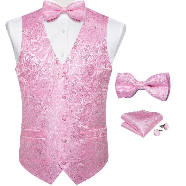 Suit%20Vest%20With%20Bow%20Tie%20Pocket%20Square%20Cufflinks%20Light%20Blue%20Black%20Red%20Paisley%20Luxury%20Wedding%20Prom%20Tuxedo%20Waistcoat%20for%20Men%20-%20Image%207
