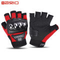 Summer Fingerless Motorcycle Gloves Steel Protective Breathable Motorbike Half Finger Gloves Dirt Bike Cycling Moto Guantes. 
