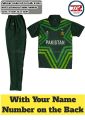 Pakistan Team Dress with Customized Name Number For Kids & Boys. 