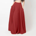 Korean version of the new half-skirt elastic waist plus-size women's long skirt high waist show thin skirt with a wide range. 