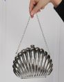 Mini Shell metal clutch Perfect| Mini Shell metal clutch | HARD Metal Silver Bag Unique| ​Metallic Shell Clutch| The Luminous Seashell Statement Clutch & Crossbody Bag ✨| Introducing the exquisite Shell Clutch Evening Bag, a fusion of elegance. 
