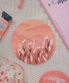 round canvas painting cute painting for wall decor. 