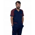 Doctors outfit OT uniform kit scrub suits multicolor design blue maroon. 
