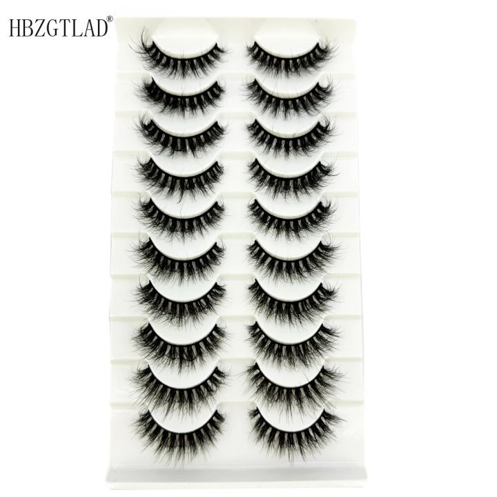 New%2010%20Pairs%20False%20Lashes%205D%20Faux%20Mink%20Lashes%20Fluffy%20Soft%20Volume%20Natural%20Eyelashes%20Cross%20Eyelashes%20Lashes%20Reusable%20Makeup%20Cils%20-%20Image%205