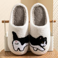 Children's Slippers Cute Cat Design Indoor Winter Warm Parent-child Shoes Comfortable Leisure  Home Shoes. 