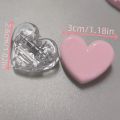 4pcs Heart-shaped memo clip, multi-functional paper clip, suitable for office, school and home use..