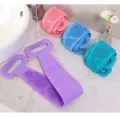 Penggosok Badan 60 gel silicone Alat penggosok Badan peeling back exfoliating hand wash gloves stretch out. 