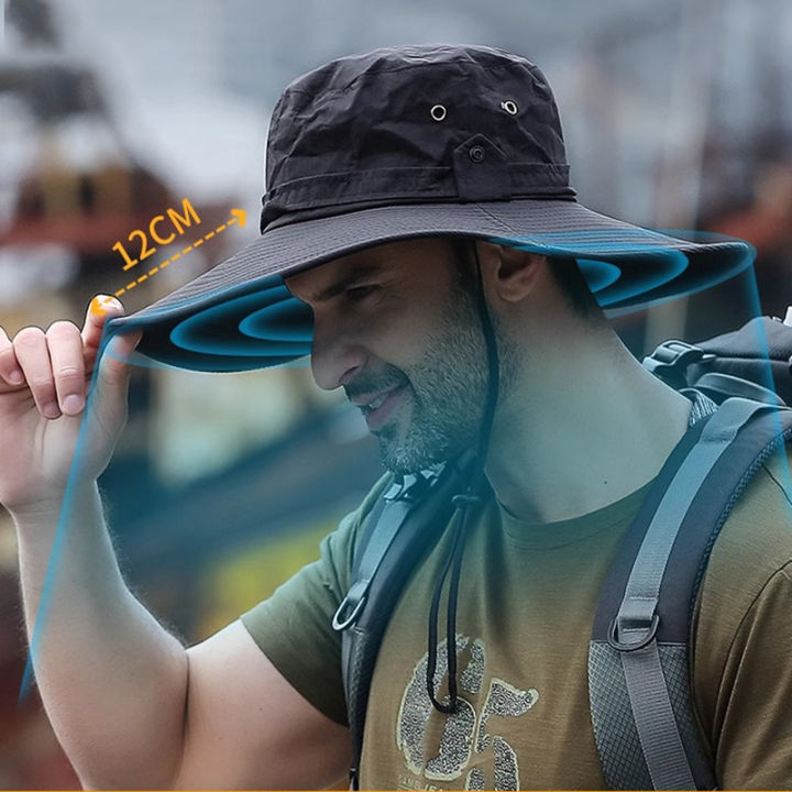 Adjustable%20Outdoor%20Fishing%20Hat%20Sunscreen%20Protection%20Breathable%20Sunshade%20Foldable%20Men%20Women%20Hiking%20Camping%20Casual%20Fishing%20Cap%20-%20Image%203
