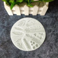 1pcLeaves Garland Pine Cone Wreath Silicone Mold，Candle Aromatherapy Silicone Mold，Clay Plaster Handmade Soap Silicone Mold，Crys. 