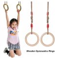 Gymnastics Rings for Home Playground Gym Pull Up Ring (Physical Exercise) Gymnastics 25mm Adjustable Buckle. 