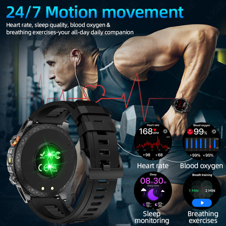 LIGE%20New%20Ultra%201000mAh%20Battery%20Smart%20Watch%20Men%20LED%20Flashlight%20Heart%20Rate%20Health%20Monitor%20Waterproof%20Compass%20Men%20Smartwatch%20Sports%20-%20Image%203